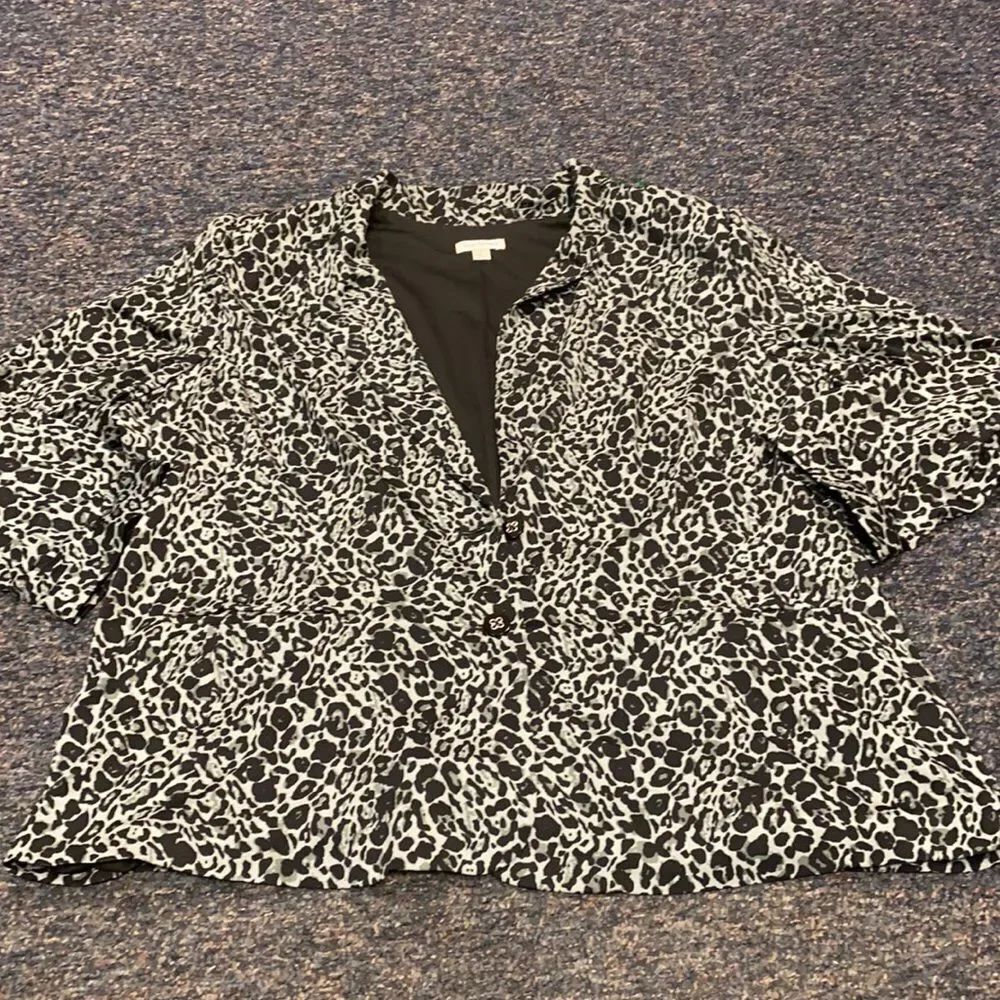 Joan Rivers Leopard Print Blazer sz. 3X